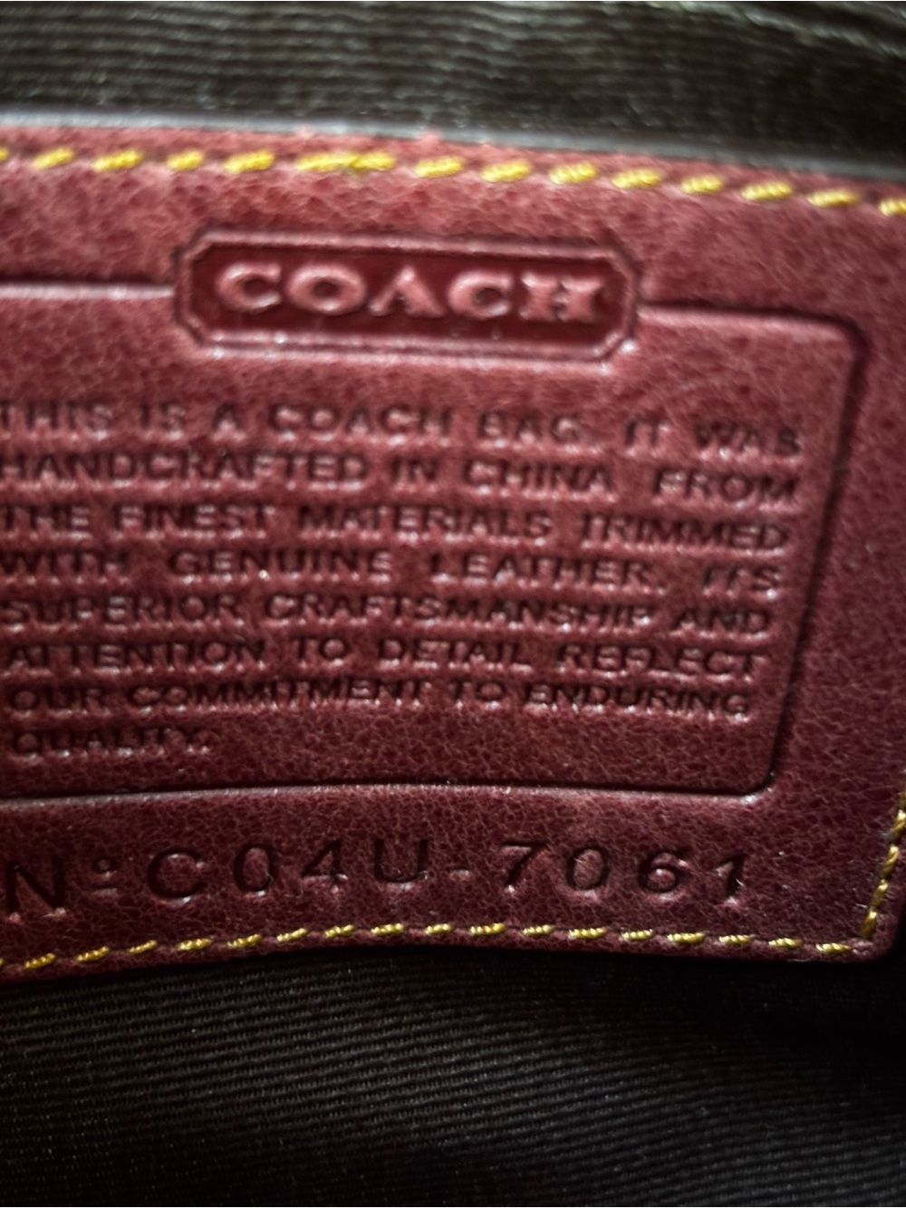 Coach 2004 Fall Special Edition Signature Suede and Canvas Bag EUC - Picture 9 of 11